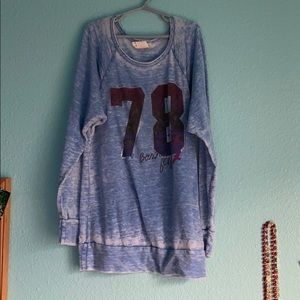 Blue sleeping tee